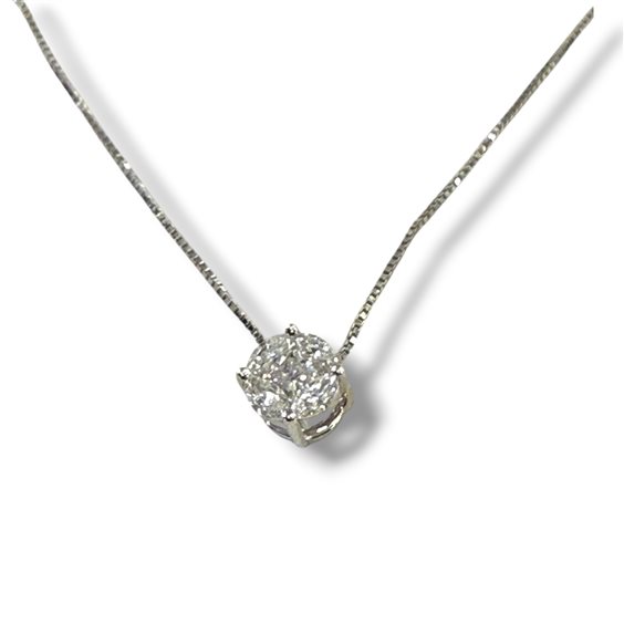 Collana Gianni Pace Donna in Oro bianco Diamante 0.12 Ct CAP4C - CAP4C